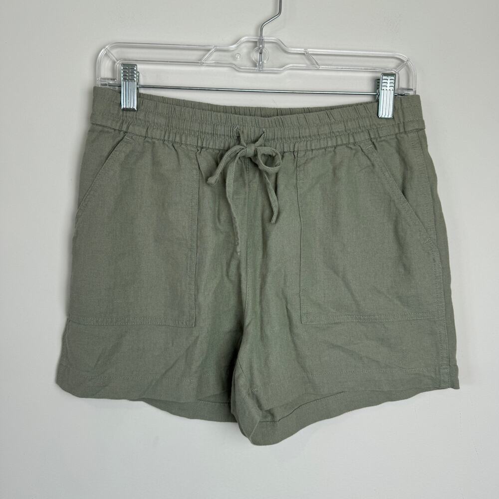 J. Crew Factory Women's Linen Blend Drawstring Short Seaside Utility Size XS NEW